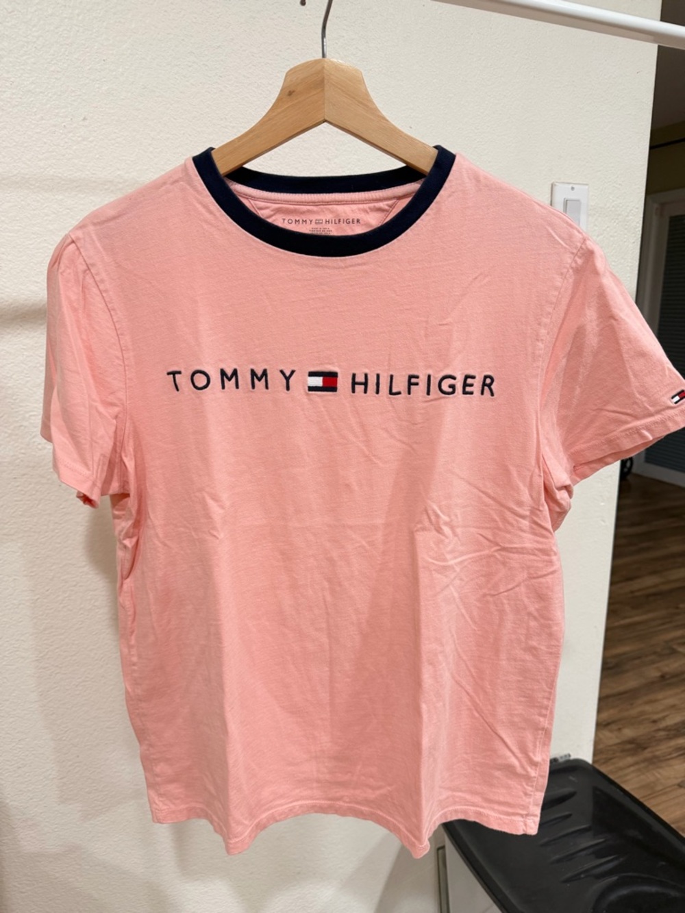 Tommy Hilfiger Logo short sleeve T-Shirt Pink Men’s Size S